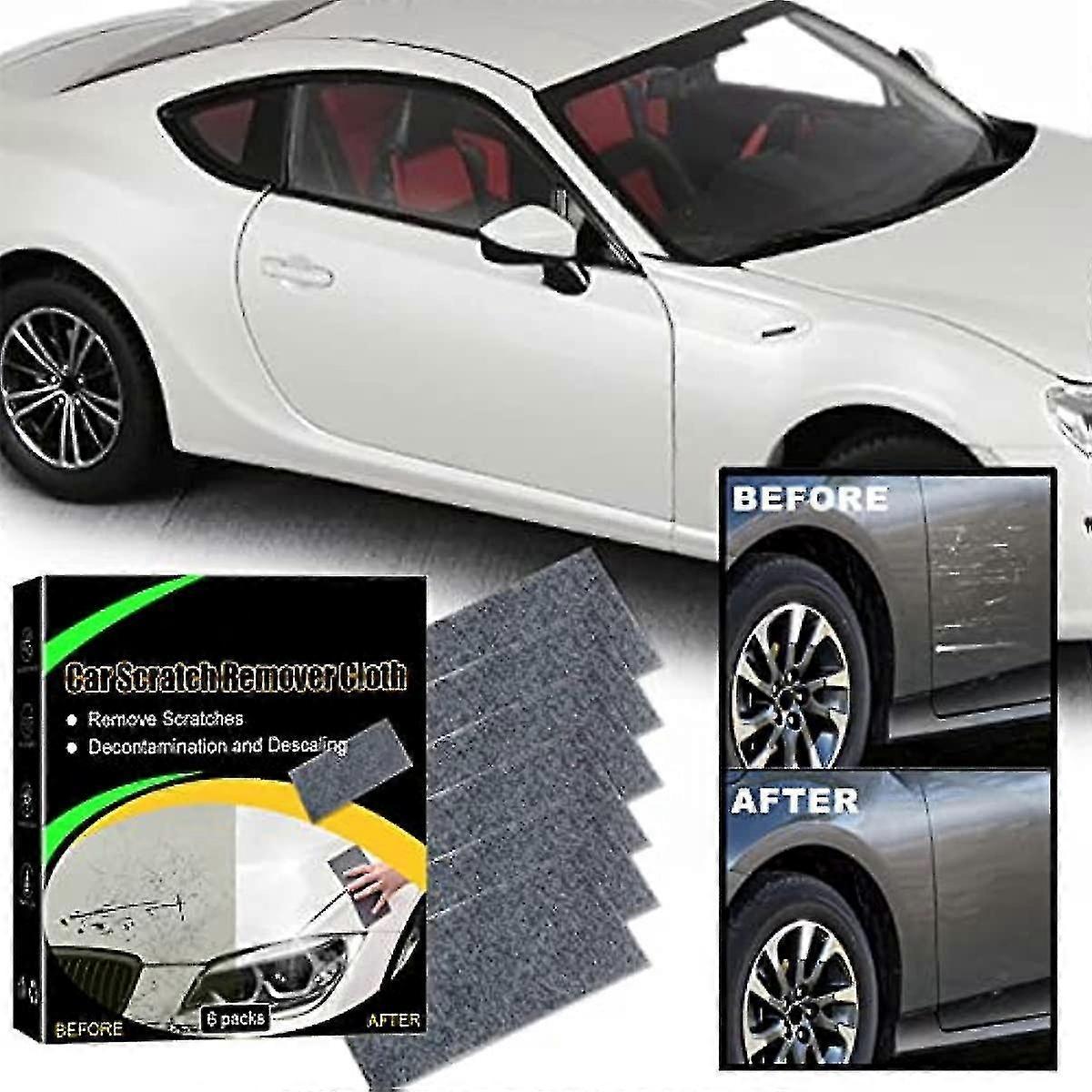 Nano Sparkle Magic Car Scratch Remover Cloth,6/12/18 Pcs Car Scratch Repair Nano Cloths For Effectively Removes Minor Scratches And Stains From Cars T