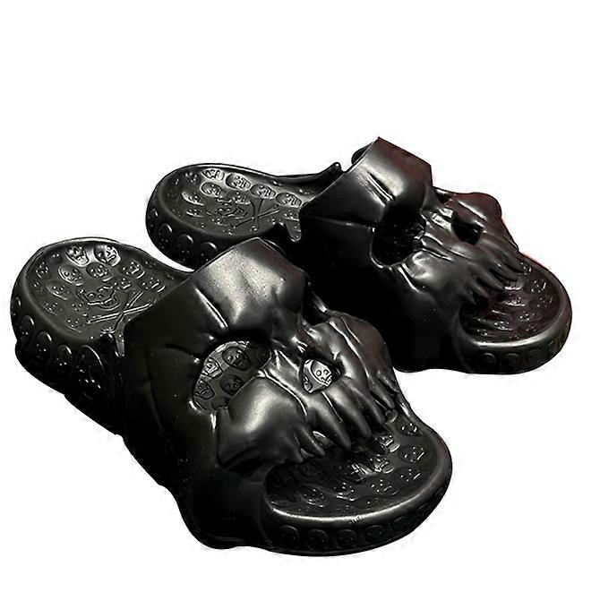 Skull Slippers Slides, Funny Skull Slippers for Men and Women