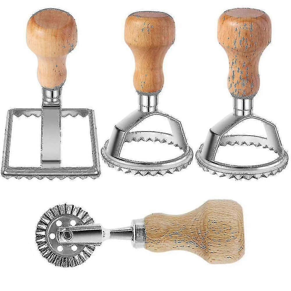 (4 Pcs)household Creative Multi-function Biscuit Mould Dumpling Skin Mould