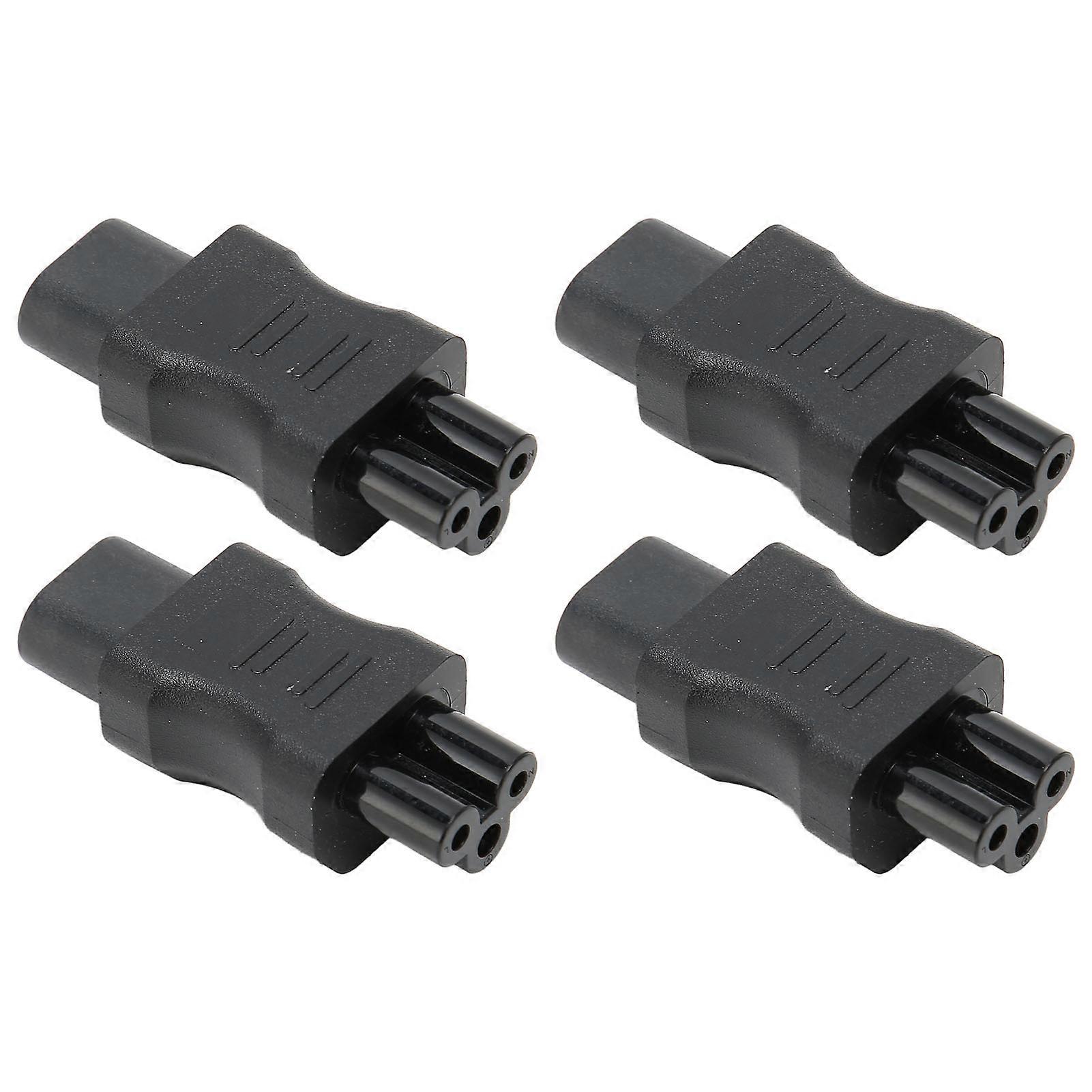 IEC320 C8 to IEC320 C5 Converter 10A 250V 2.5A 250V Power Cord Adapter for Laptop Power Adapter UPS Server 4pcs