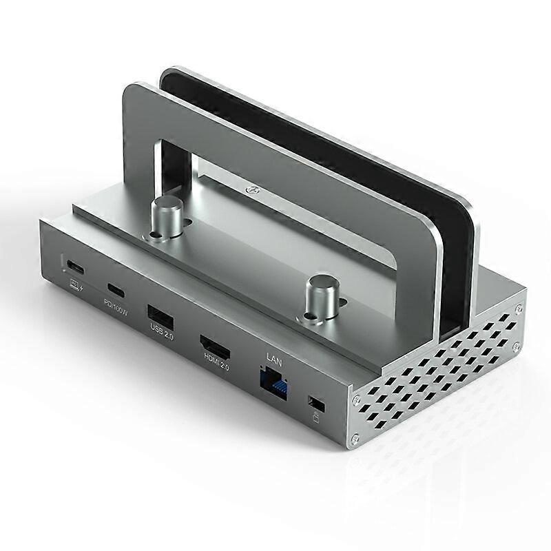 11-in-1 Usb 3.0 Hub Docking Station Usb Adapter With Usb2.0 Usb3.0*2 Usb-c*3 Hdmi 2.0 Rj45 Sd/tf Card Reader Slot 3.5mm Audio Multifunctional Vertical