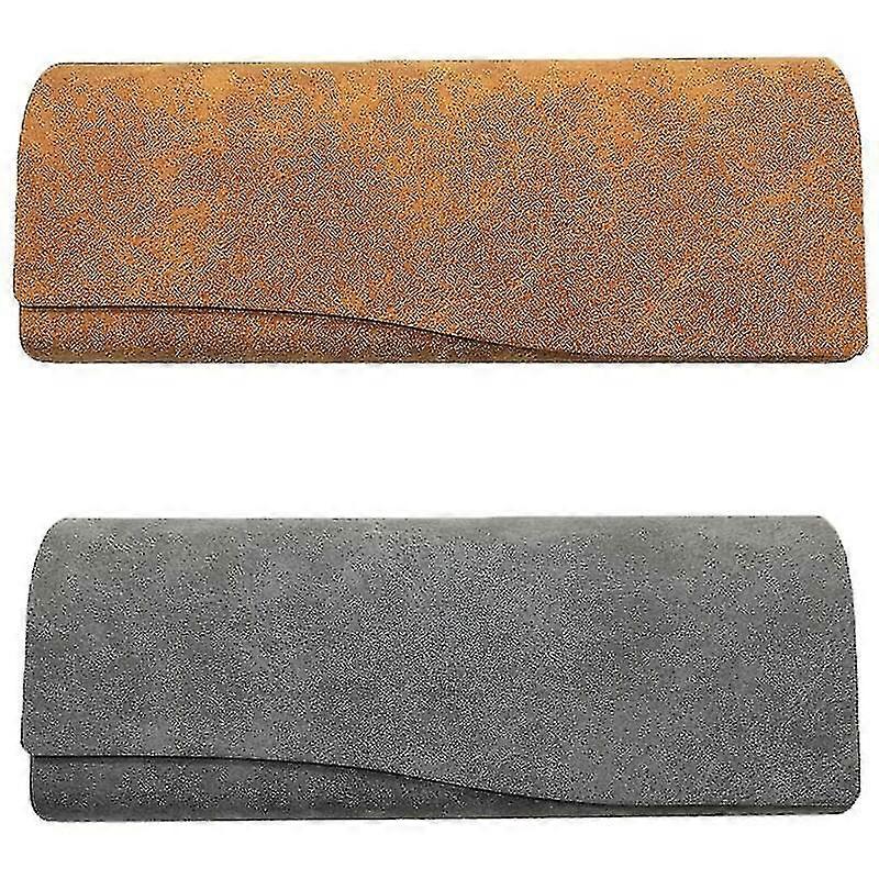 2 Pieces Glasses Case, Portable Glasses Box, Glasses Case, Leather Outer Shell