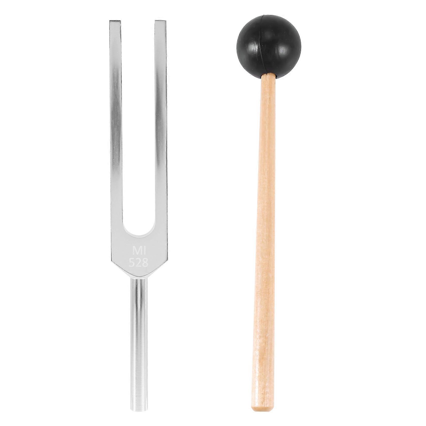 Aluminum alloy + wood Tuning Fork Hammer Ball Diagnostic 528HZ With Mallet Set Nervous System Testi