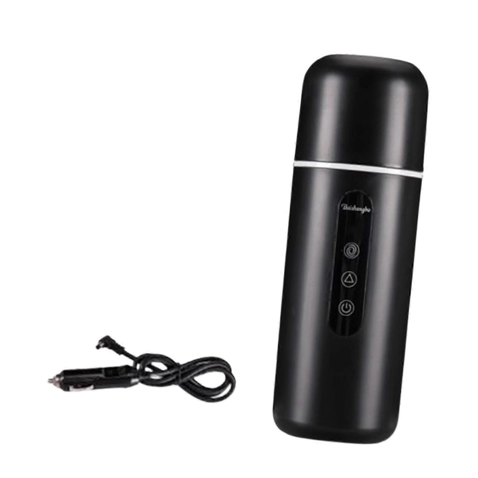 12V/24V Auto Bollitore Caldaia Portatile per Bevande Caffè Riscaldamento Acqua nera