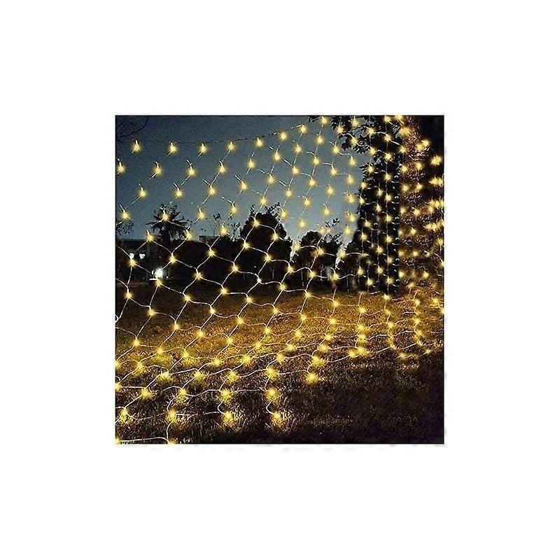 Guirlande Lumineuses Filet, 192 LED Filet Lumineux 3M X 2M 8 Modes nergie tanche, Dimbaar pour Chambre Nol Mariage Soire Maison Jardin, Blanc Chaud