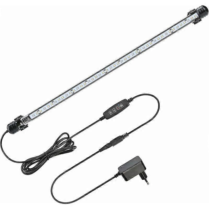 Lampe LED Aquarium avec la Fonction Minuterie, Lumire Blanc et Bleu Submersible, clairage Rglable pour Aquarium, 4W, 230 LM