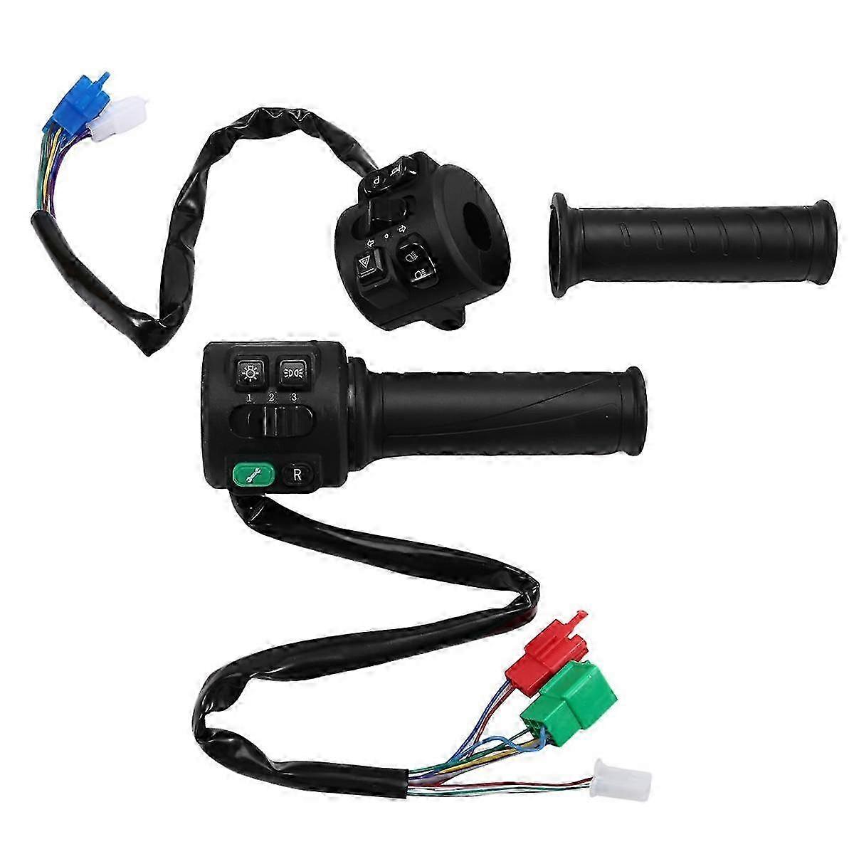 T08 Hall Type 48v 60v 72v With Three Speed Parking Reverse Comb Function Twist Throttle For Electri