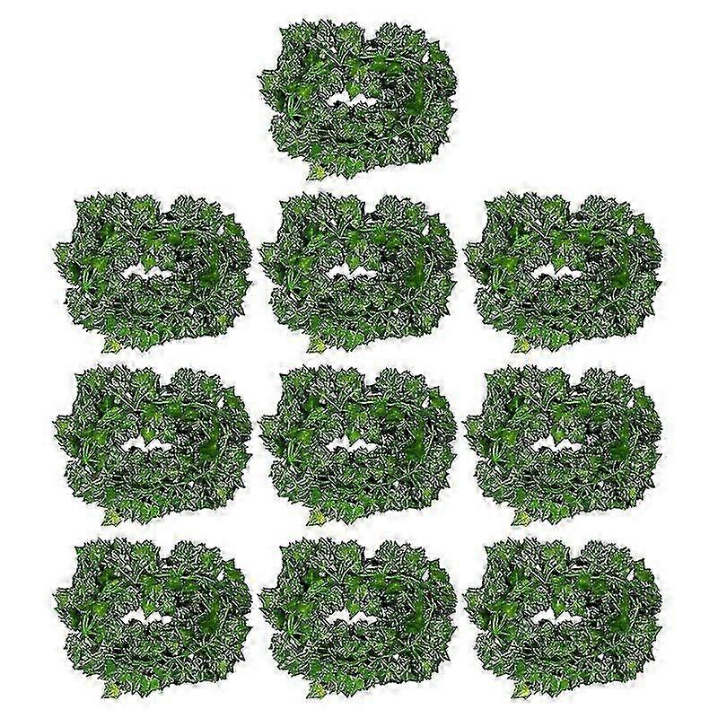 10pcs Artificial Boston Ivy Wall Decor