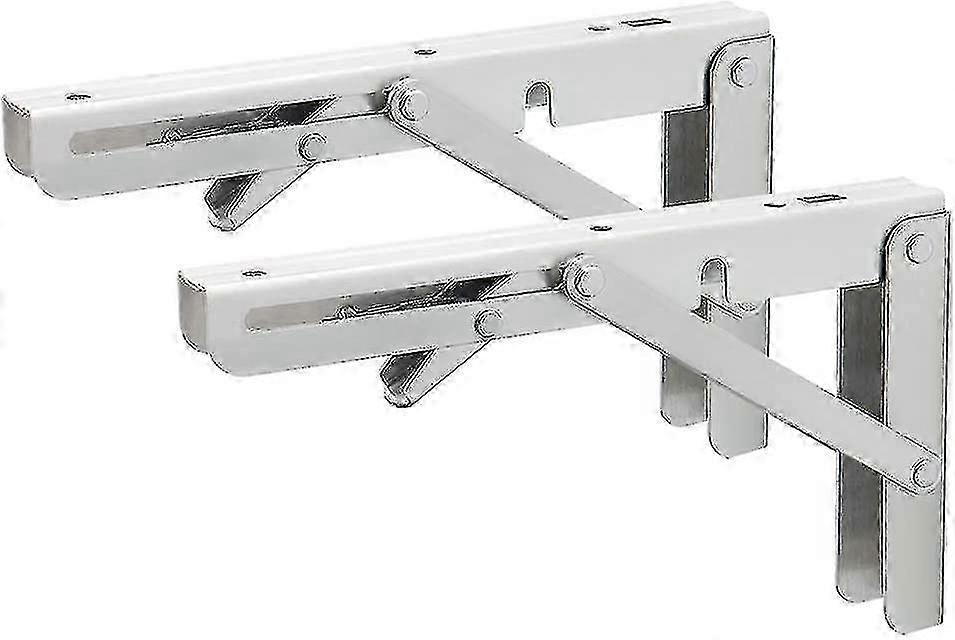 Folding Shelf Bracket Heavy Duty Foldable Shelf Support Wall Mounted 200mm*2pcs