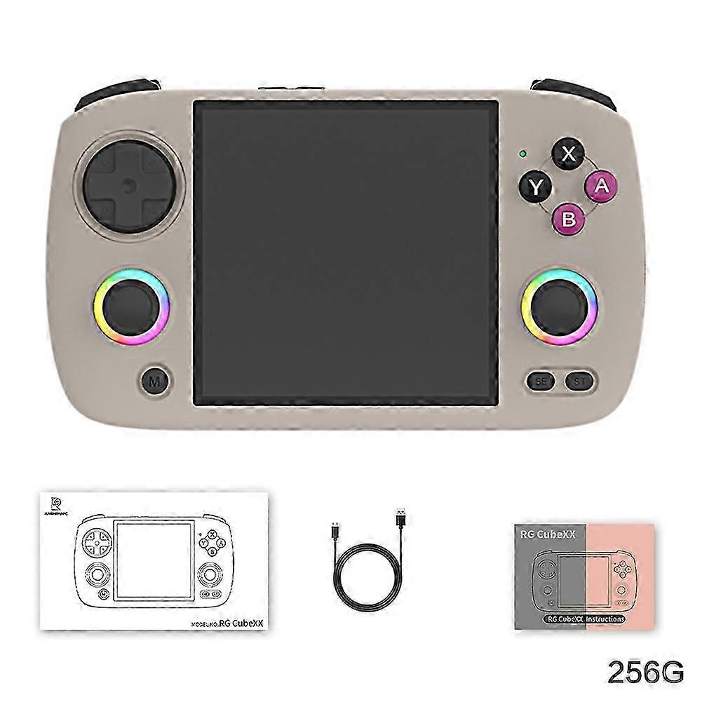 Anbernic Rg Cubexx Handheld Game Console With Speaker - 3.95'' Ips Screen, Rgb Lights, 5g Wifi, Bluetooth, Hdmi, Online Gaming, Streaming, Linux