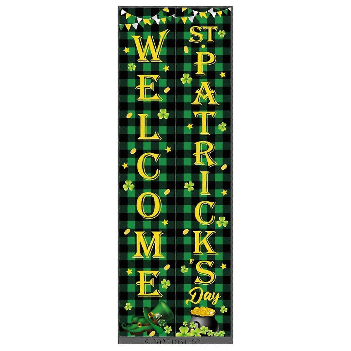 St. Patrick Banner Duo - Festive Clover Outdoor Flags