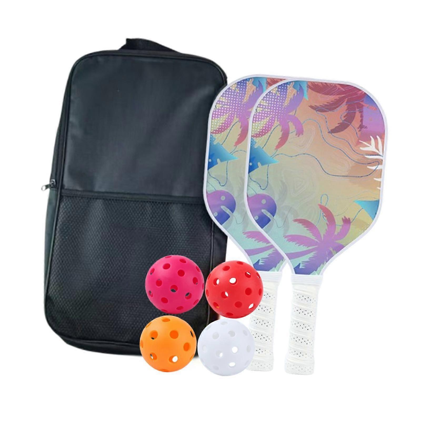 Pickleball Paddle Set Portable Pickleball Racquet for Adults Training Device