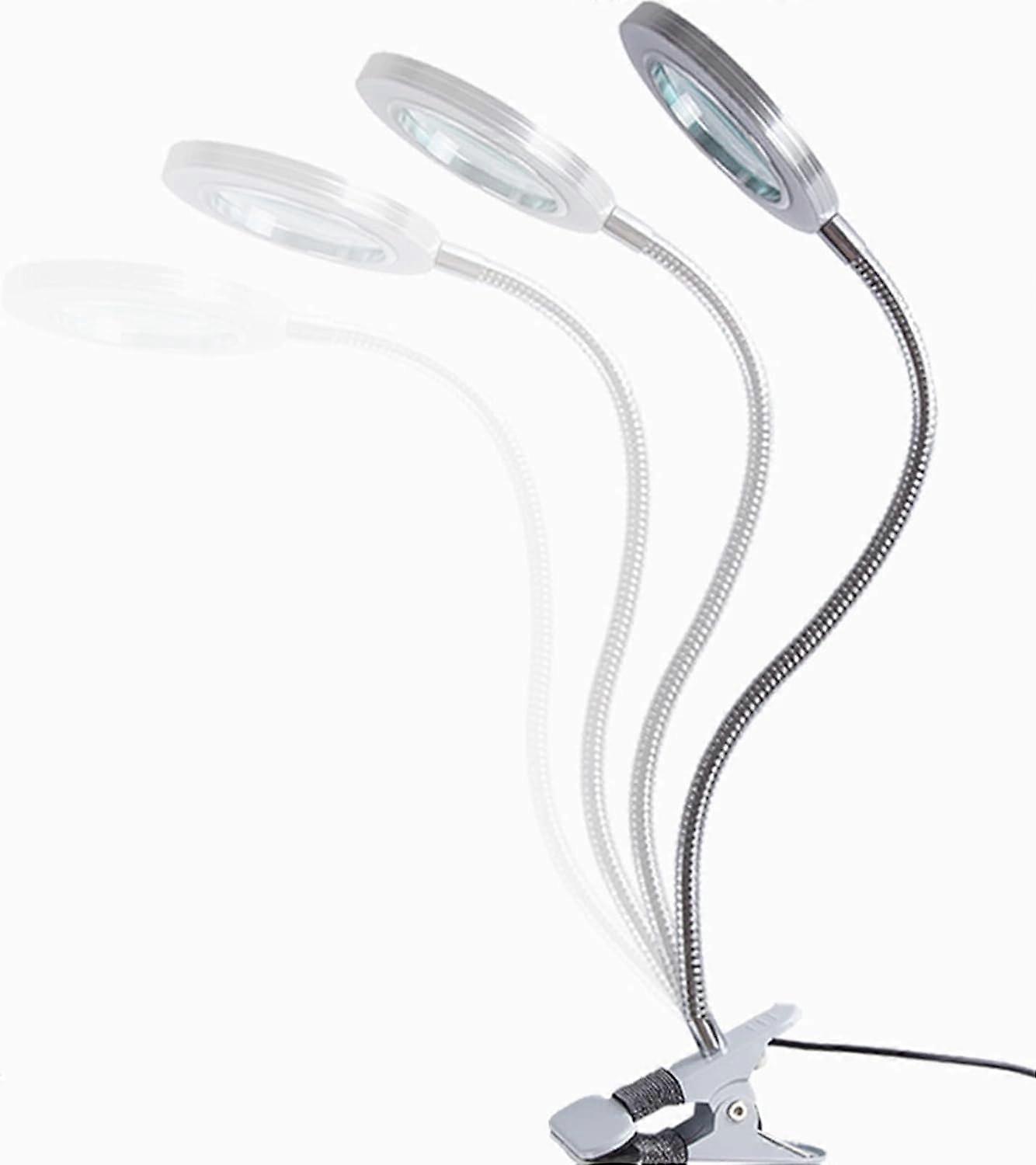 Magnifying Glass with Light, Adjustable Flexible Lens for Reading, Crafts, and Detailed Work