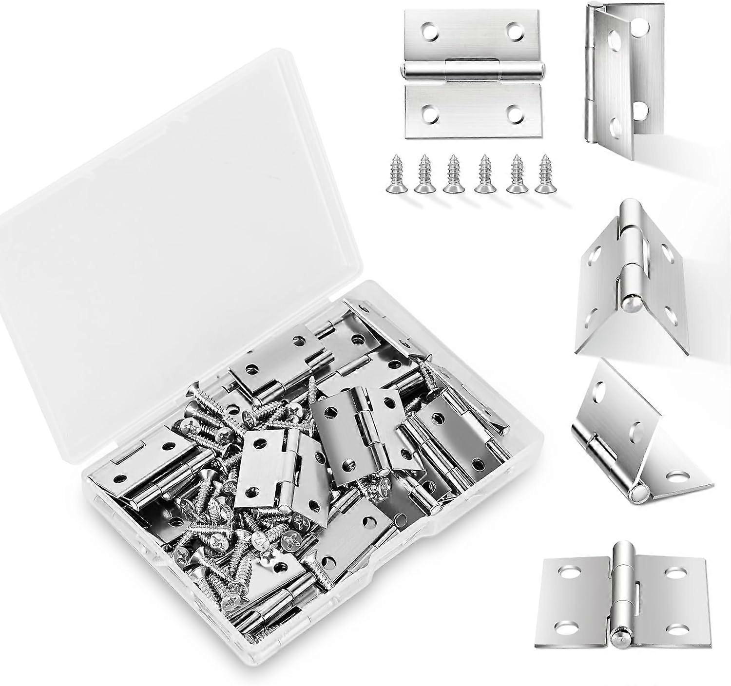 Mini Hinges, Stainless Steel Material, Ideal for DIY Jewelry Box Projects
