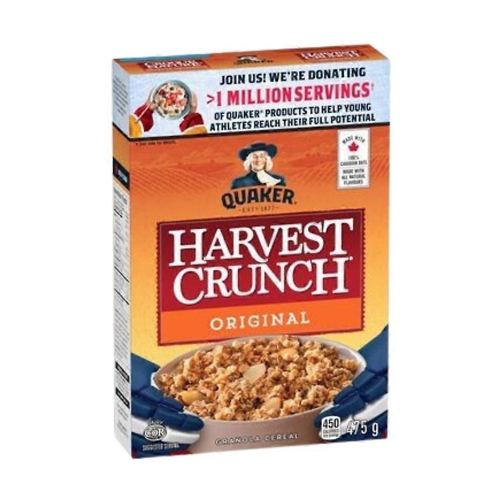 Quaker 蜂蜜杏仁和格兰诺拉麦片簇谷物丰收脆片，475 克（16 箱）