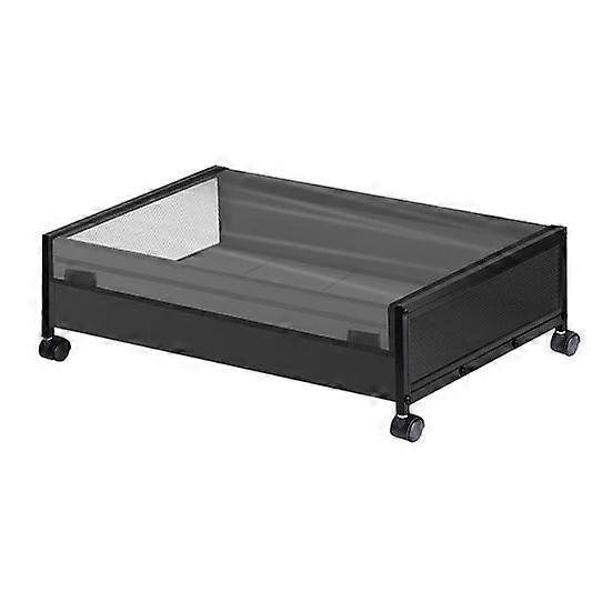 Under-Bed Storage Box with 360-Degree Swivel Pulleys Handle Design Zipper Closure Large Capacity