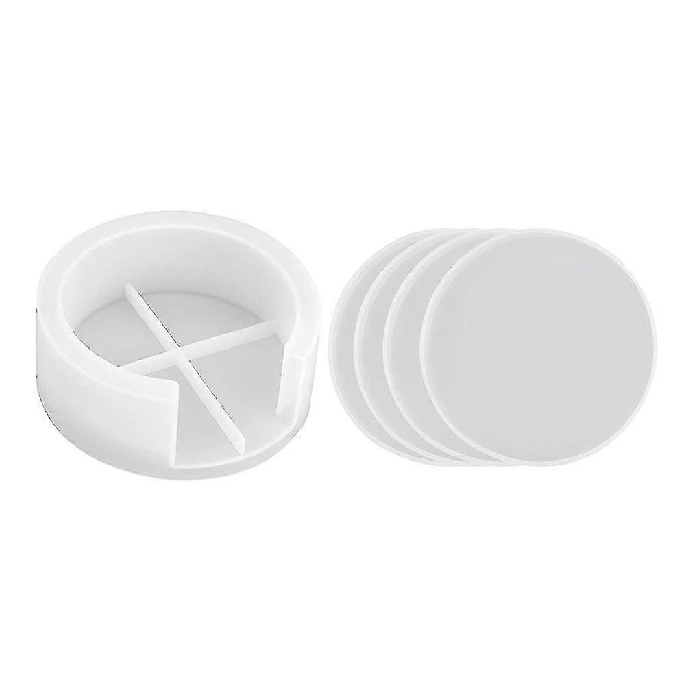 4pcs Round Resin Er Mold With Er Mold For Resin ,concrete,cement And Mer