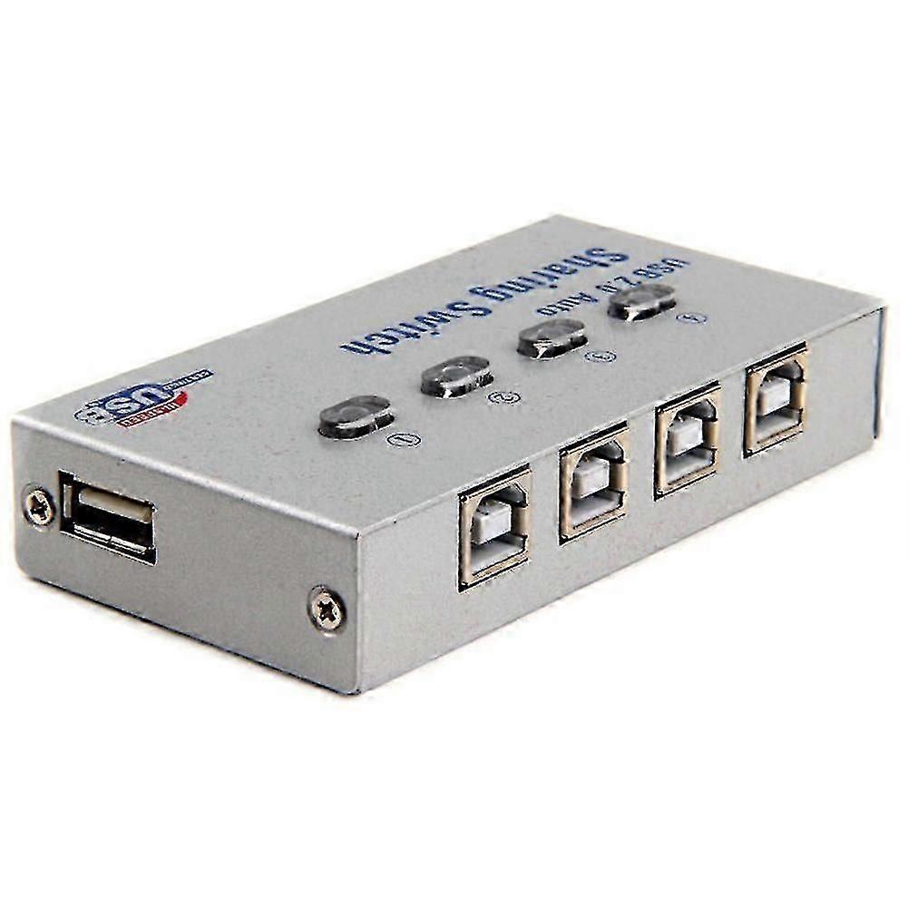 USB 2.0 Office Printer Sharing Device Adapter Box Splitter Computer Switch HUB