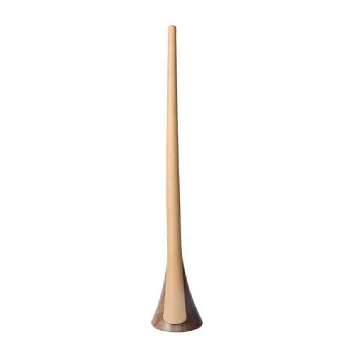 Extra Long Wood Grain Shoe Horn, εργονομική λαβή για ηλικιωμένες και έγκυες γυναίκες, αυτοφερόμενο κέρατο παπουτσιών κίτρινο