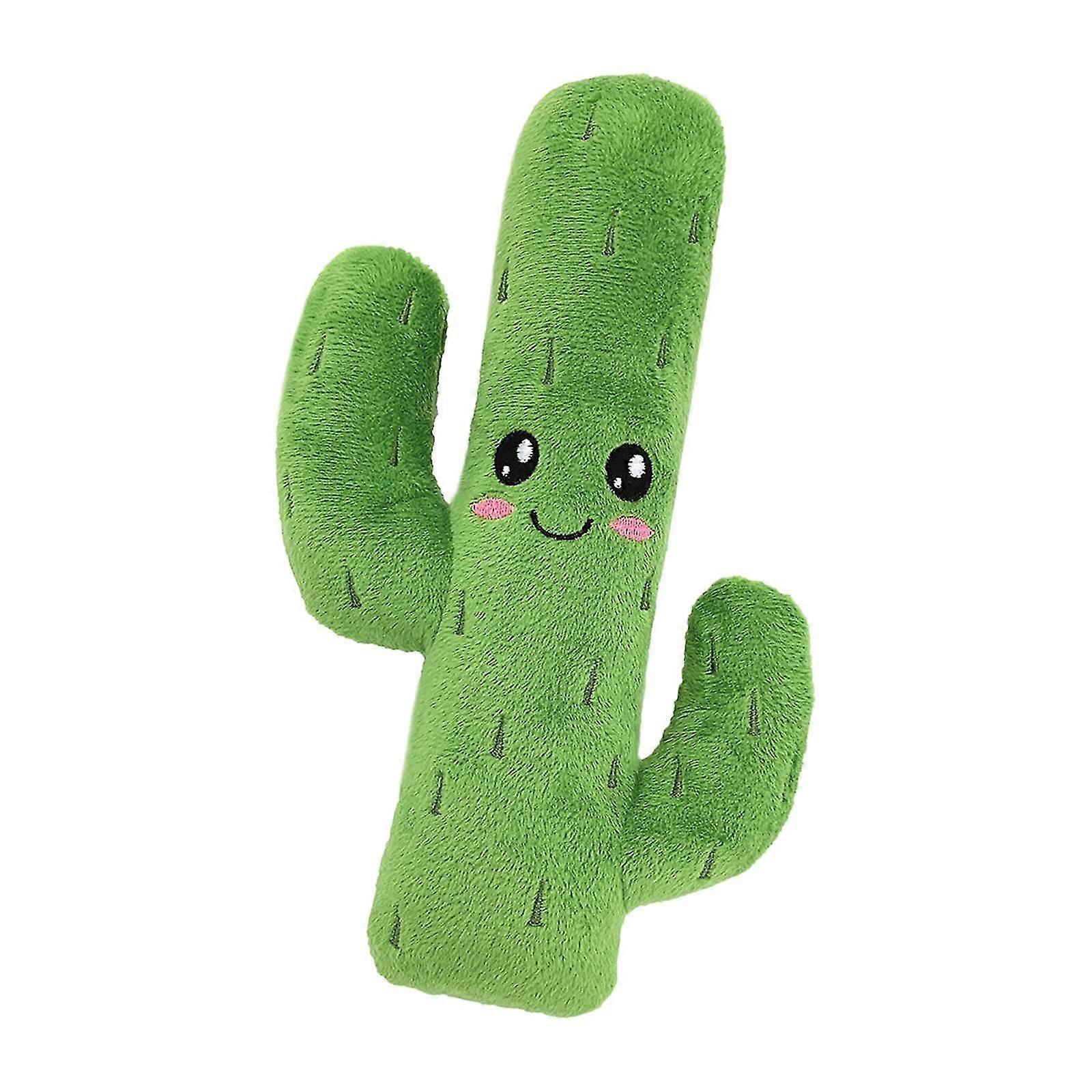 Dog Squeak Toy Interactive Dog Chew Toy for Small Medium Large Dogs Cactus