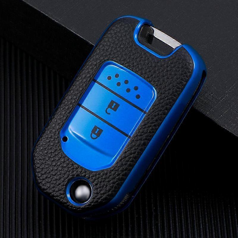 For Honda Accord Civic City CRV CR-V HR-V Odyssey Vezel Jade Crider Car Floding Flip Button Key Case Cover Bag Shell Keychain