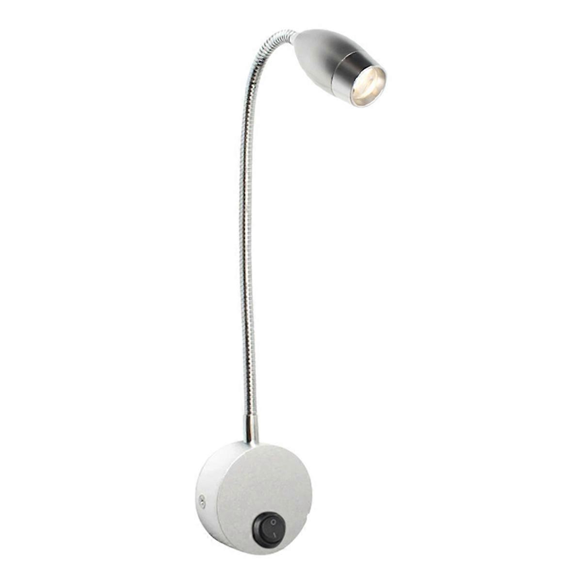 Reading Light LED Hose Spotlight Hose Wall Lamp Gooseneck Lamp Touch Control for Bedside Reading Warm Light US Plug