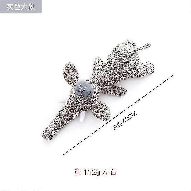 Fun Pet Chew Toy Elephant Shaped Outdoor Interactive Training Dog Supplies Squeaker Squeaky Plush Bone Molar Toy Product Dog Supplies