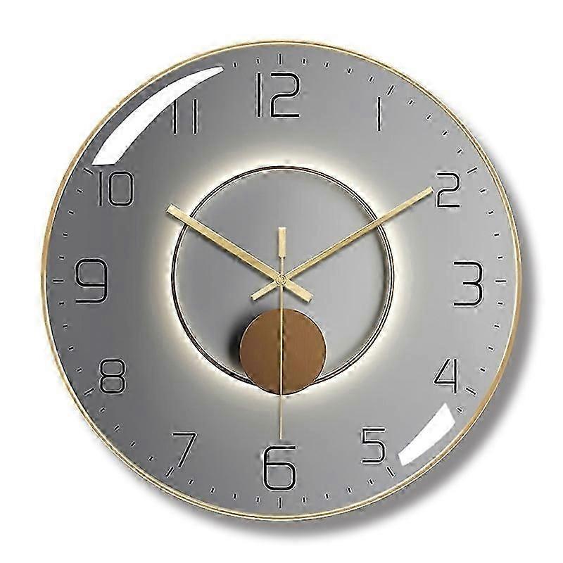 Model B Modern Silent Wall Clock, 30cm Diameter Wall Clock, Suitable for Living Room, Study, Bedroom