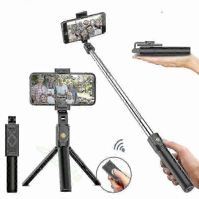 Bluetooth Selfie Stick Tripod Foldable Extendable Wireless Remotef-s