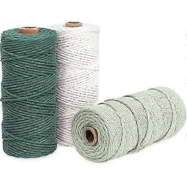rows Macrame Yarn, Macrame Rep 3mm X 100m Natural Macrame Co