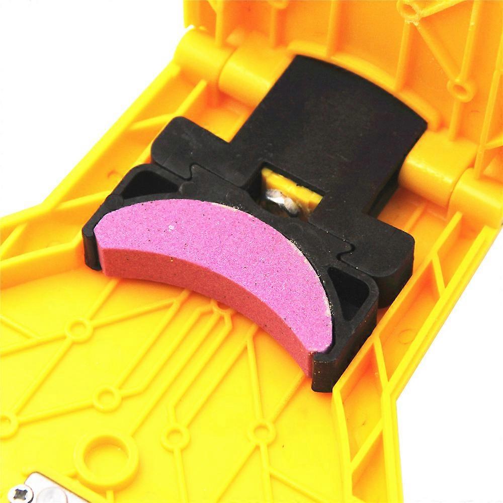 Chainsaw Sharpener Portable Chain Saw Sharpener Work Fast-Sharpening Stone Grinder Tools Yellow
