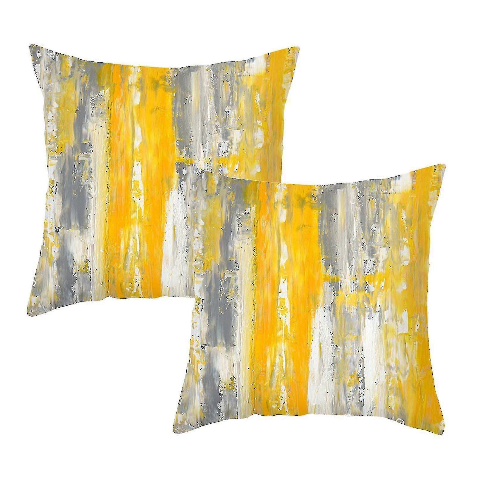 Pillowcases Set Of 2 Abstract Style compatible Living Room Couch