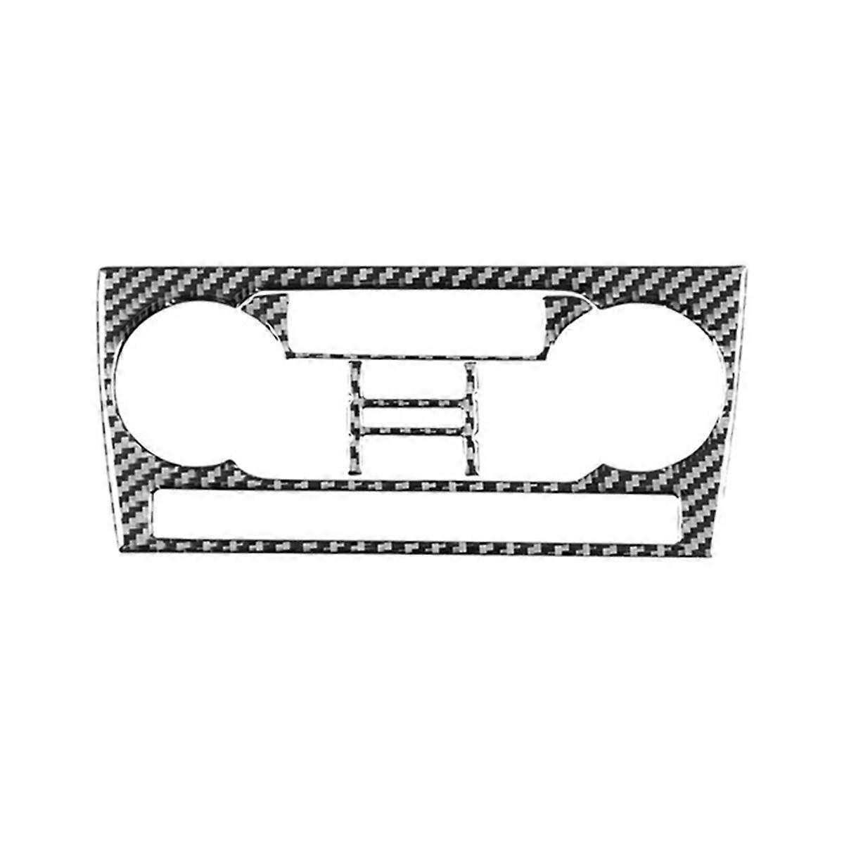 For A3 S3 8P 2006 2007 Carbon Fiber Center Console Air Control Switch Cover Stickers Interior Acces