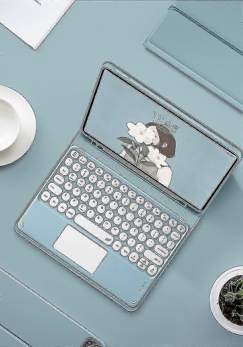 Ipad Pro 12,9 pouces détachable Touch Bluetooth Round Key Keyboard Case