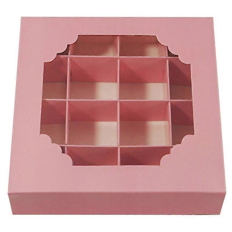 Party Cupcake Boxes Empty 16 Grids Candy Boxes Inserts Clear Window And Divider