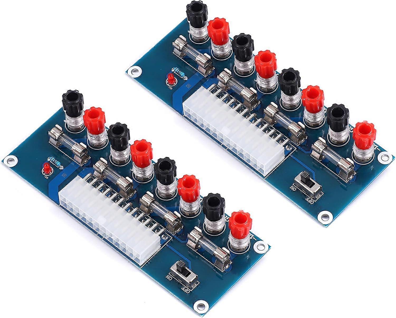 Power Supply Breakout Adapter, Xh-M229 24-Pin Benchtop Computer Power Board For Desktop Chassis, Typical Output Voltages 3.3V 5V 12V, Desktop Power