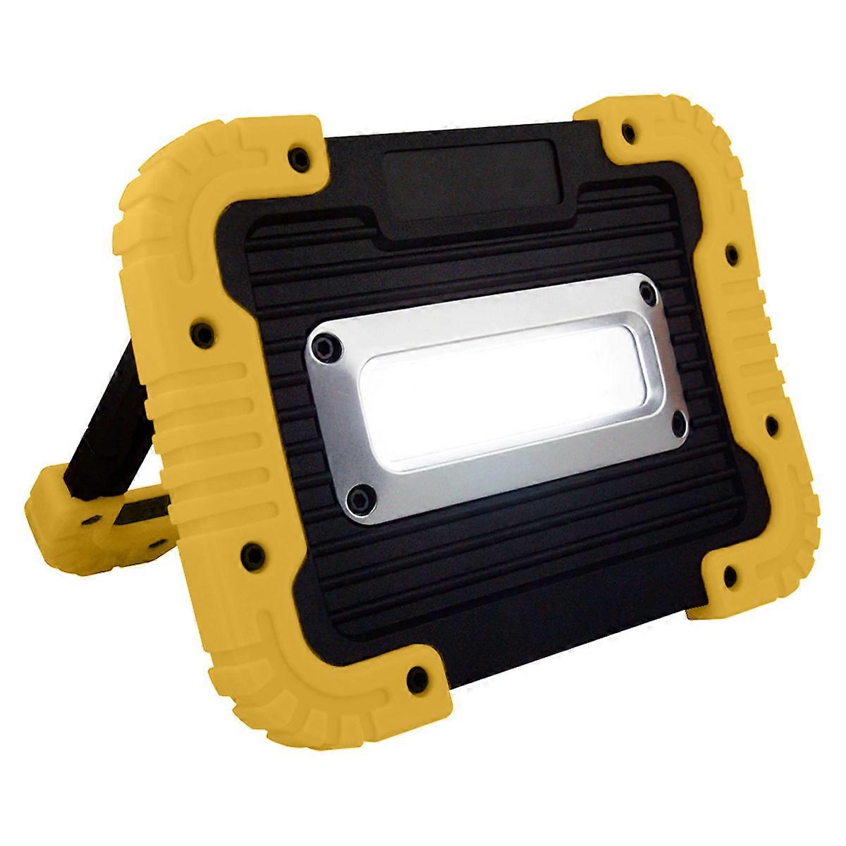 Portable Flood Light With Adjustable Work Light Stand, True Brightness Multipurpose Job Site Lighting Ideal For Camping And Fishing (Handheld Design)