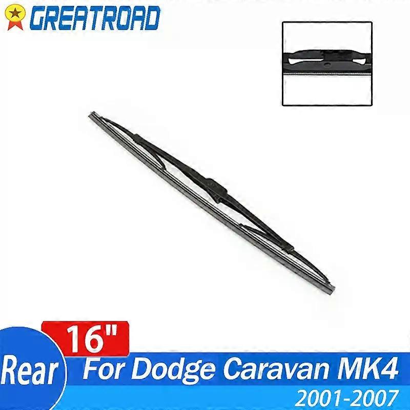 Wiper 16" Rear Wiper Blade For Dodge Caravan MK4 2001 2002 2003 2004 2005 2006 2007 Windshield Windscreen Rear Window
