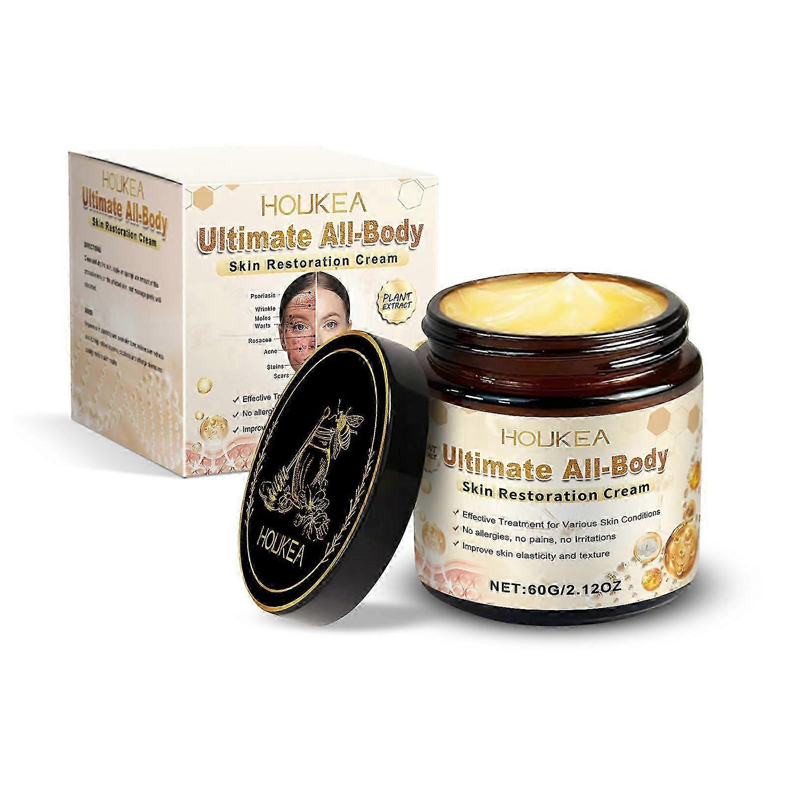 Ultimate Tüm Vücut Cilt Restorasyon Kremi, Anti-Lekeler ve Kırışıklık Giderme, Kadınlar ve Erkekler için Cilt Onarımı