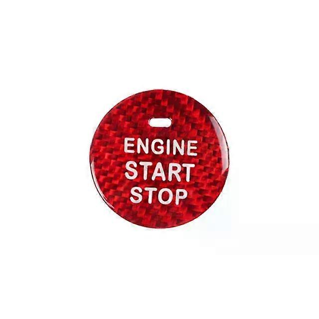 compatible for Toyo-ta Prius Car Engine Start Stop Button Cover Real carbon Fiber Sticker 2005 2006 2007 2008 2009 2010 2011 2012