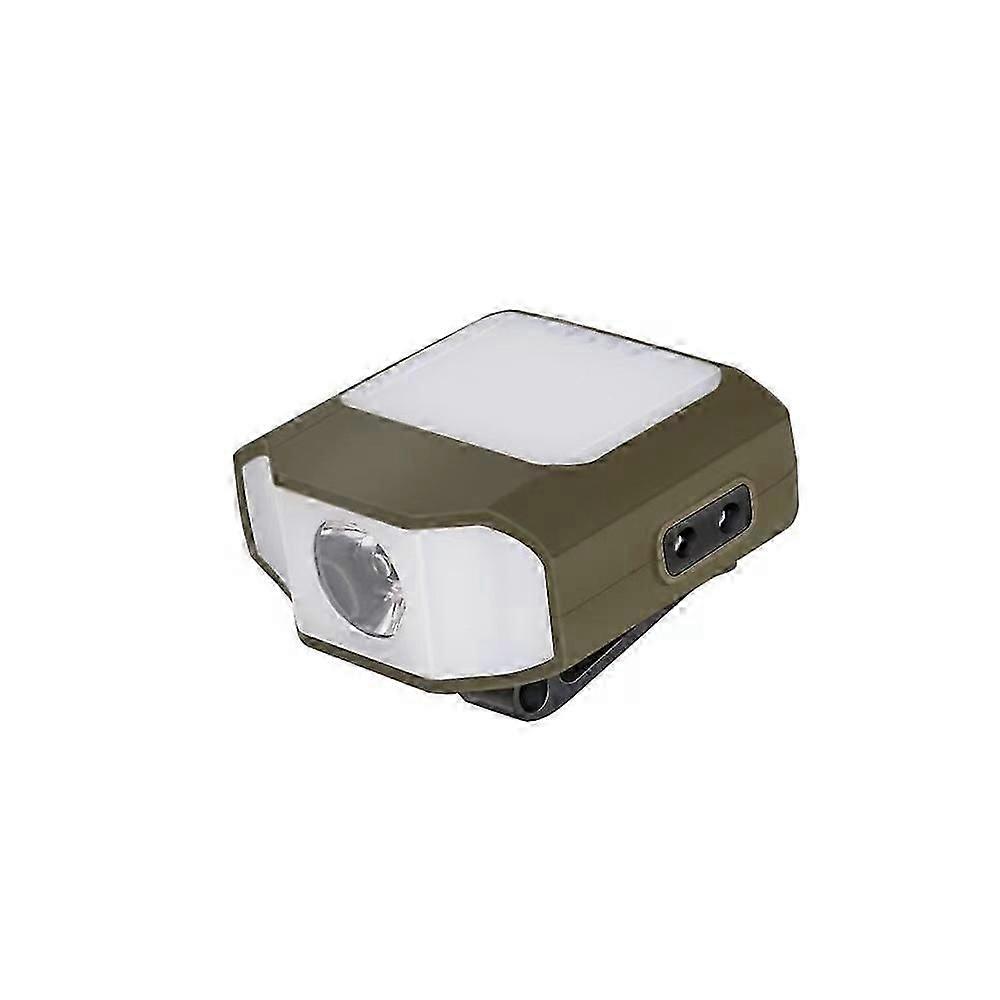 Mini COB LED Head Lantern Sensor Headlamp Flashlight Cap Clip on Light Headlights Portable Outdoor Camping Head Lamp