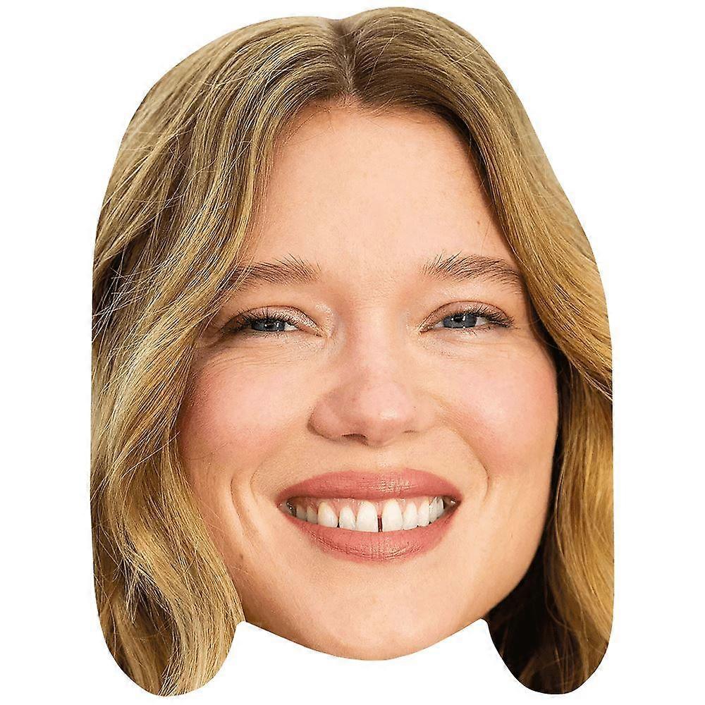 Léa Seydoux  (Smile) Celebrity Mask, Flat Card Face