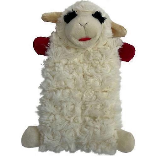 Multipet Lamb Chop Squeaker Mat, Medium,White