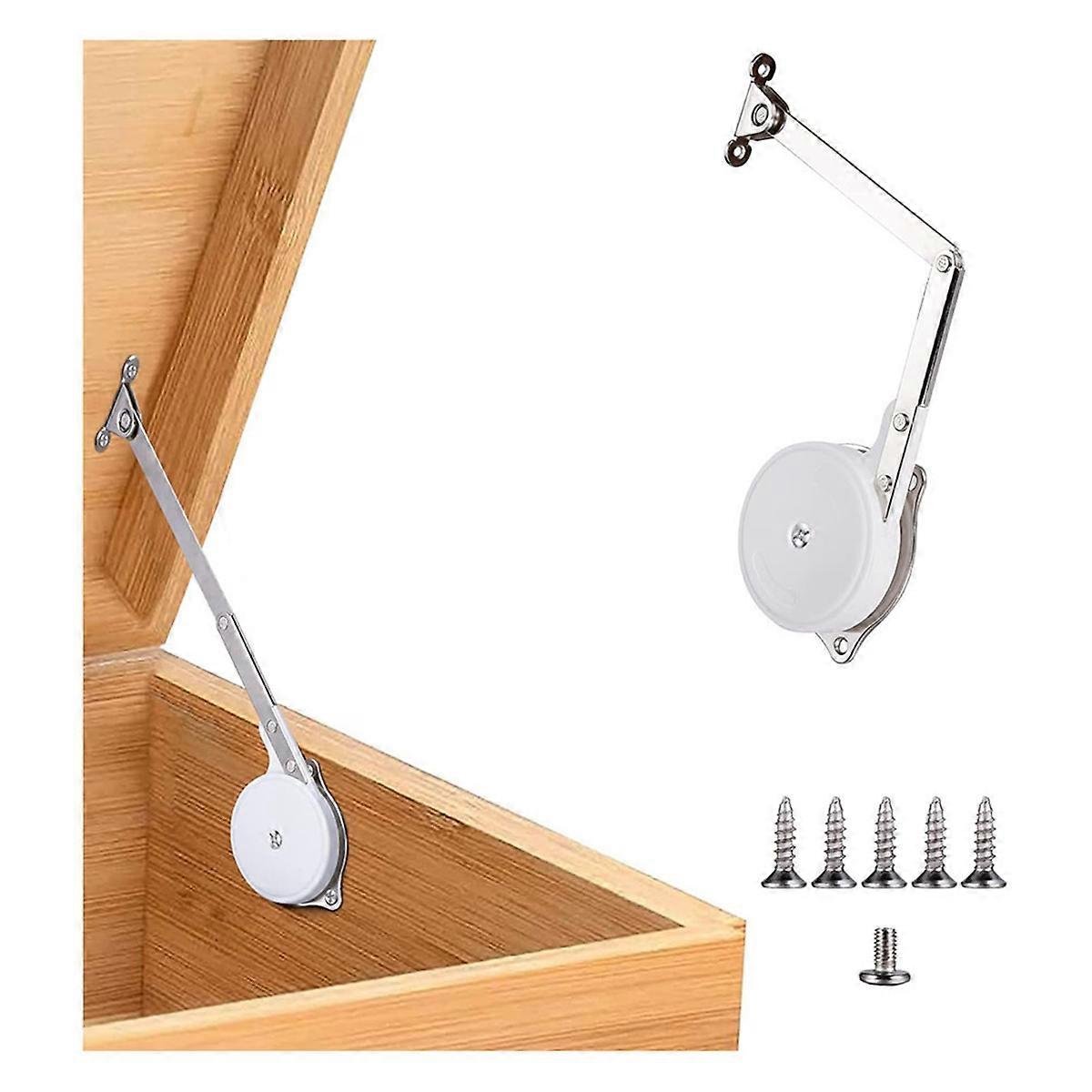 Toy Boxes Hinges Soft Close Lid Support Hinges Chest Hinges for Wooden , , Storage Trunk & Bench