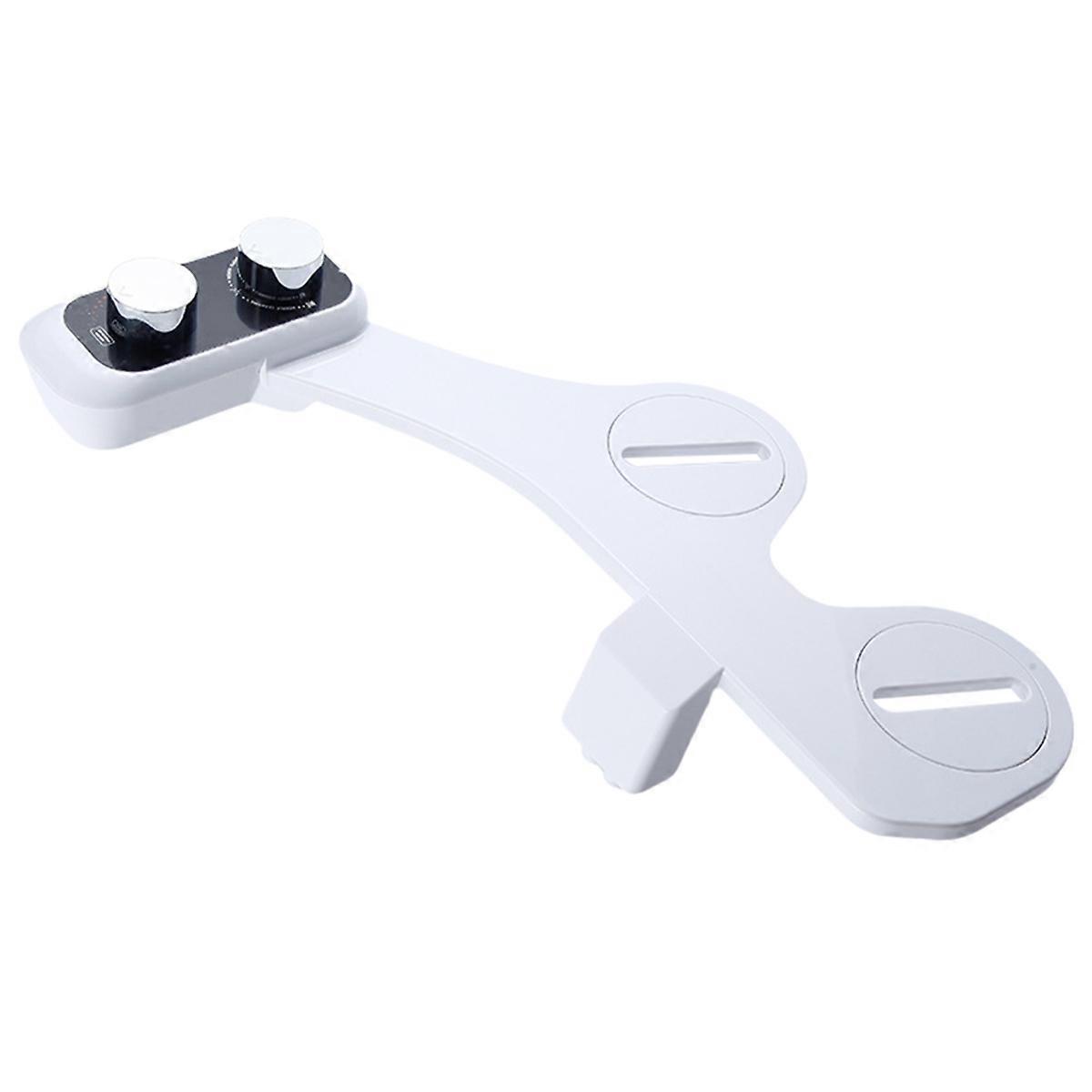 Bidet Attachment Ultra-Slim Toilet Double Nozzle Spiral 3/8