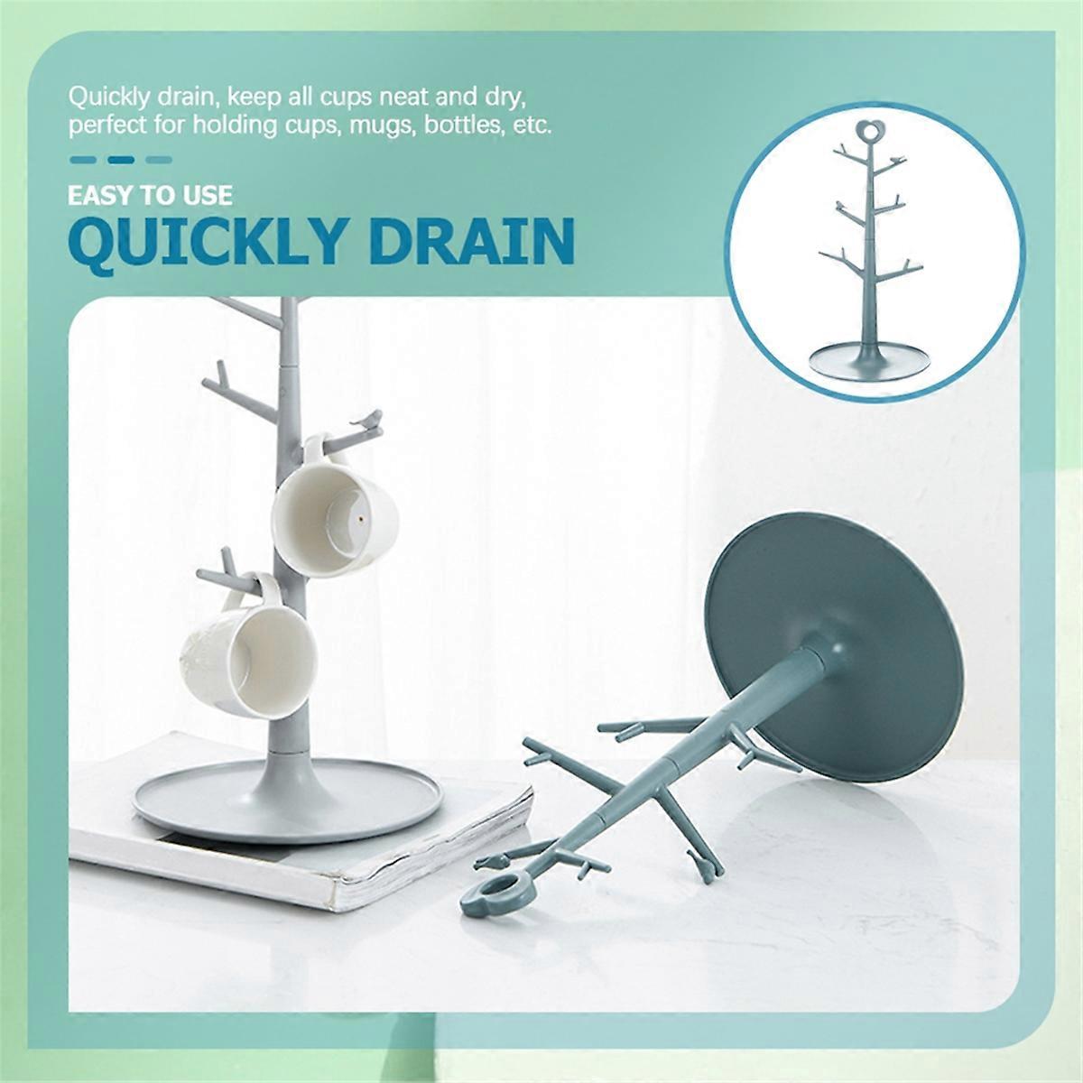 Mug Rack Shelf Cup Coffee Rack Tree-Shaped Drying Storage Rack
