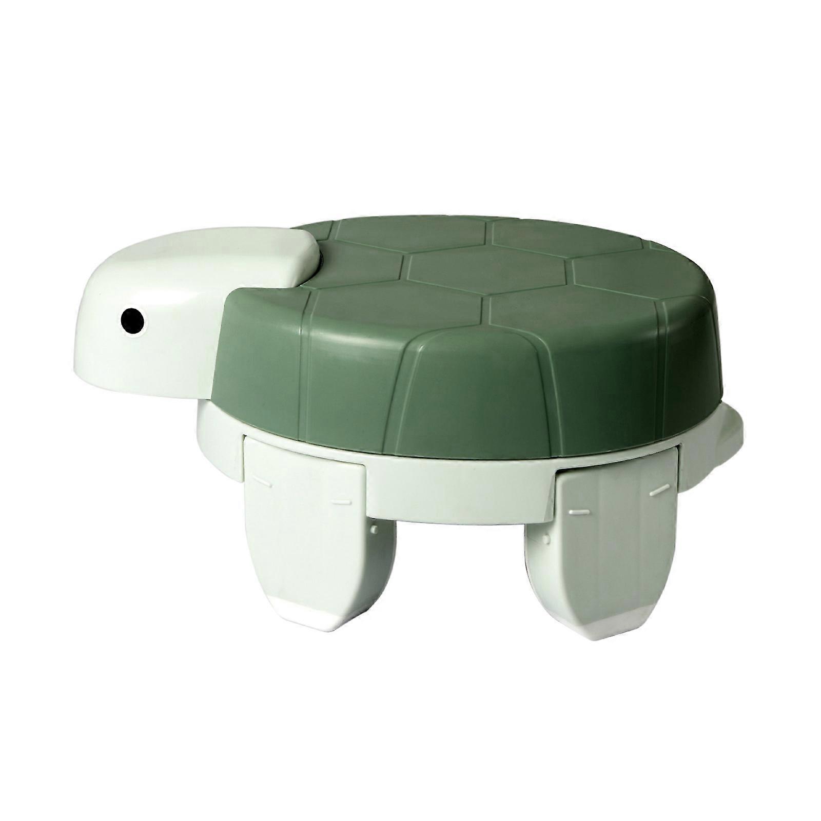 for Turtle Shaped Portable Potty Foldable Removable Toddler Toilet Sitting for S Green