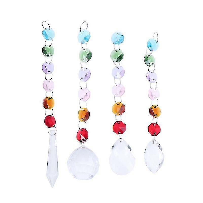 4pcs Crystal Hanging Decor
