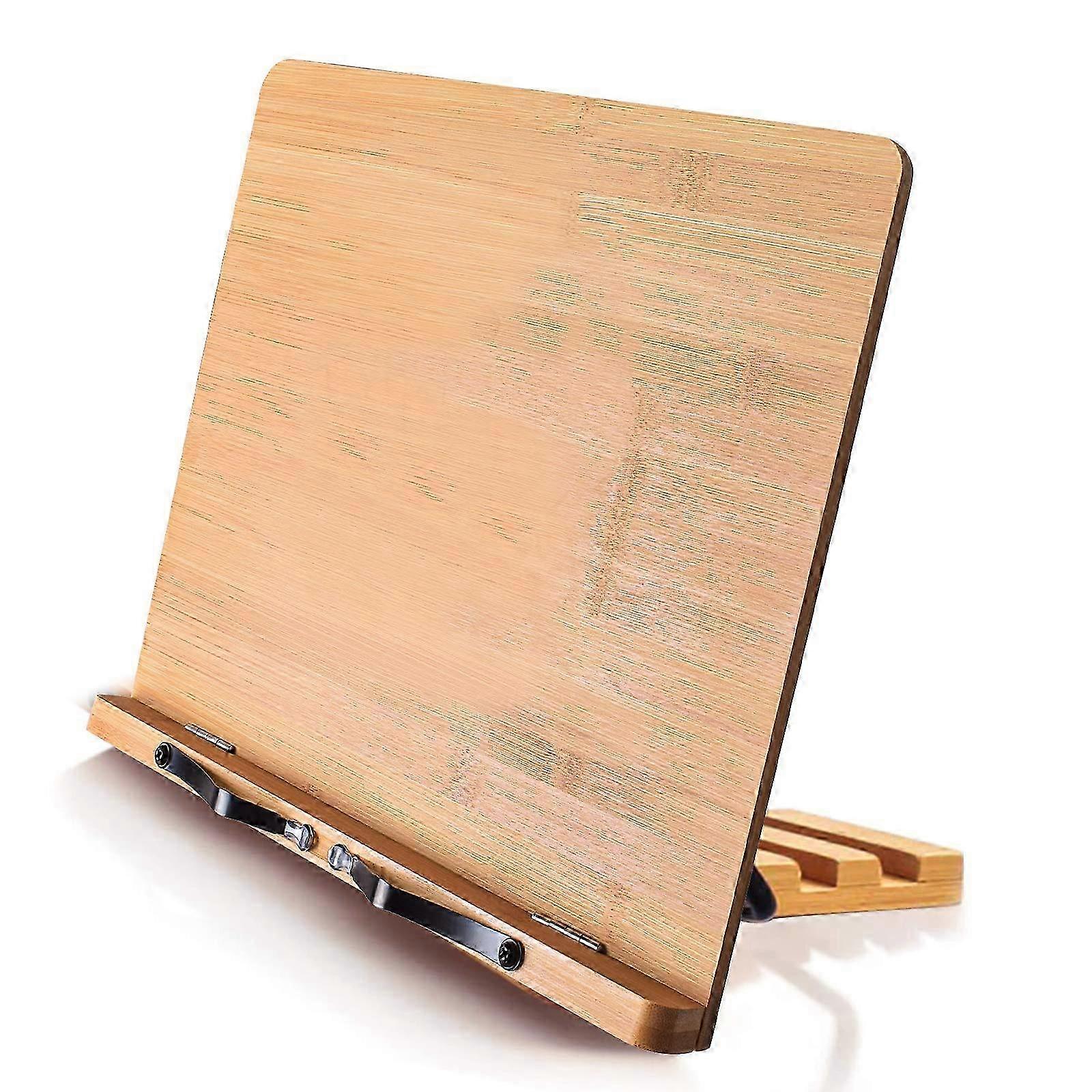 Book Stand, Cookbook Holder, Adjustable Height, 33.5 x 23.4 cm