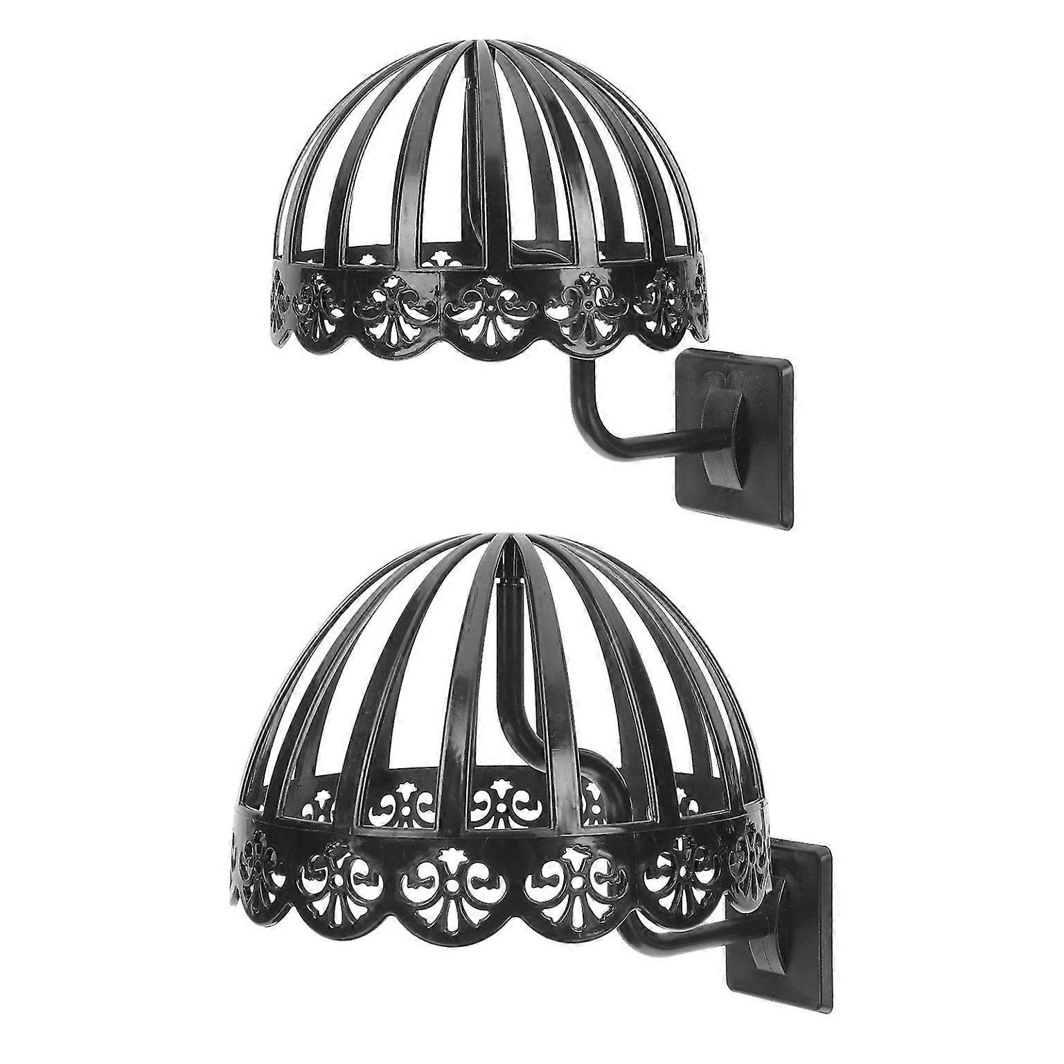 2 Pcs Wall-Mountable Hat and Wig Display Rack - Durable Plastic Stand for Retail and Home Use